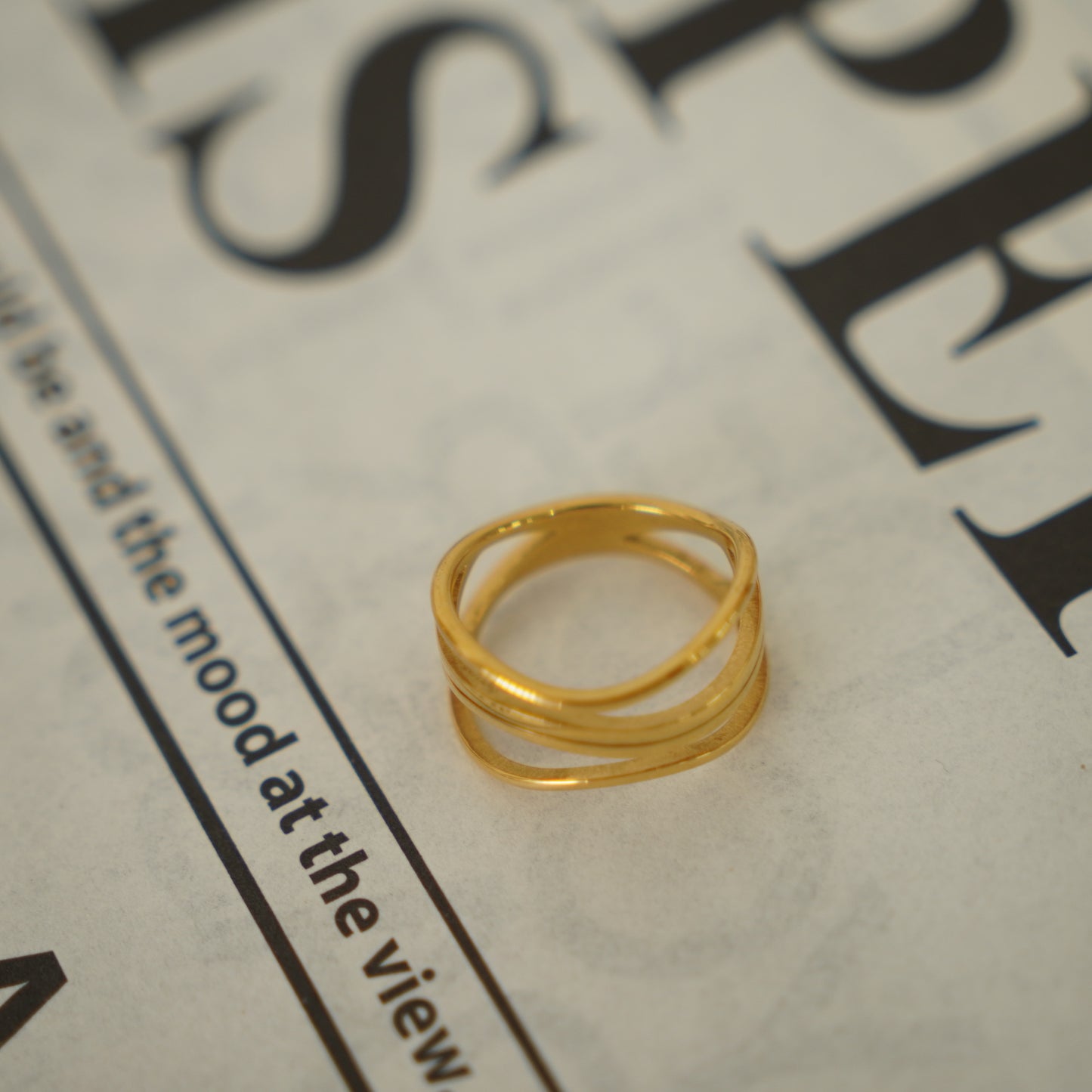 Jin Line Layer Ring