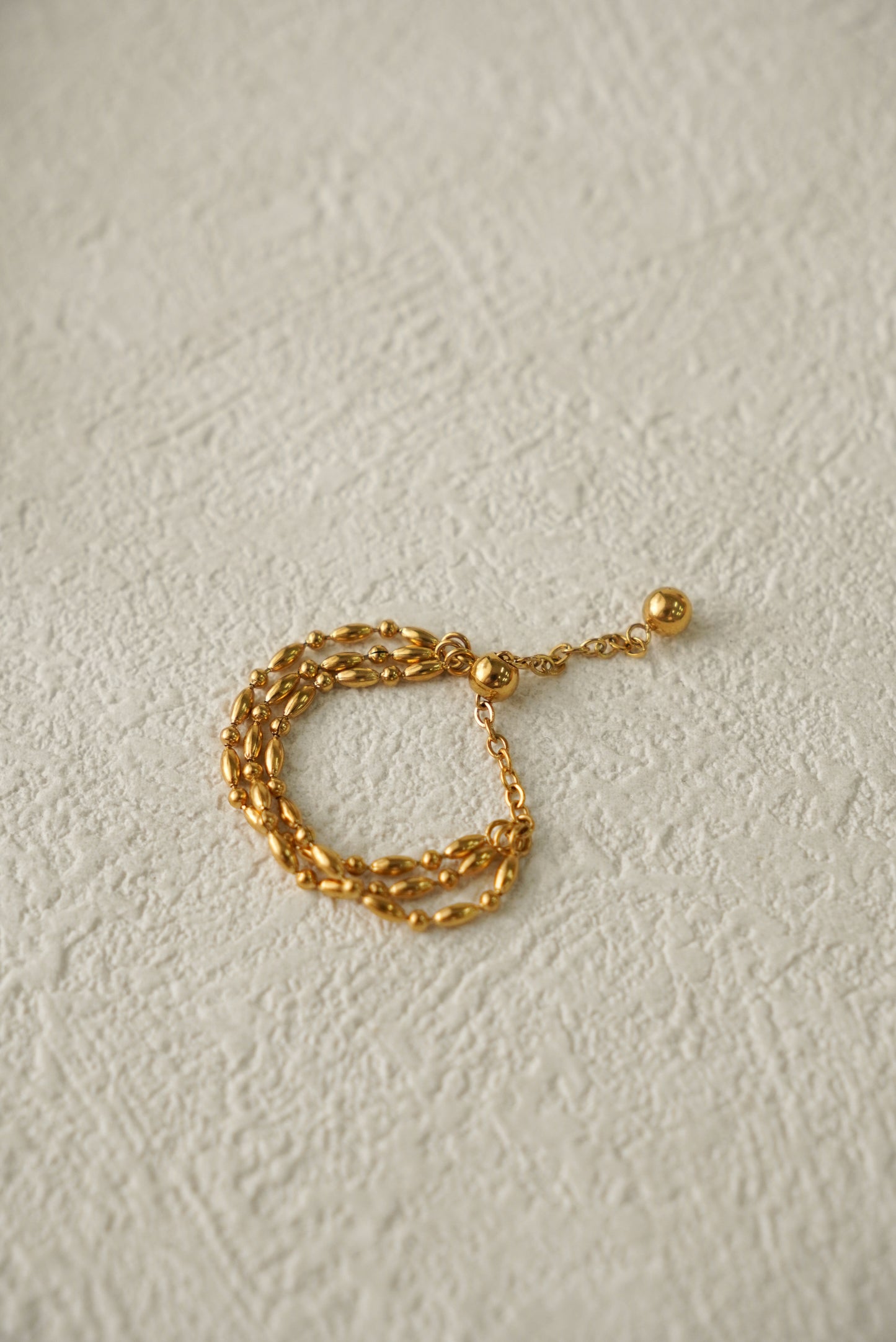 Adjustable Beaded Ring