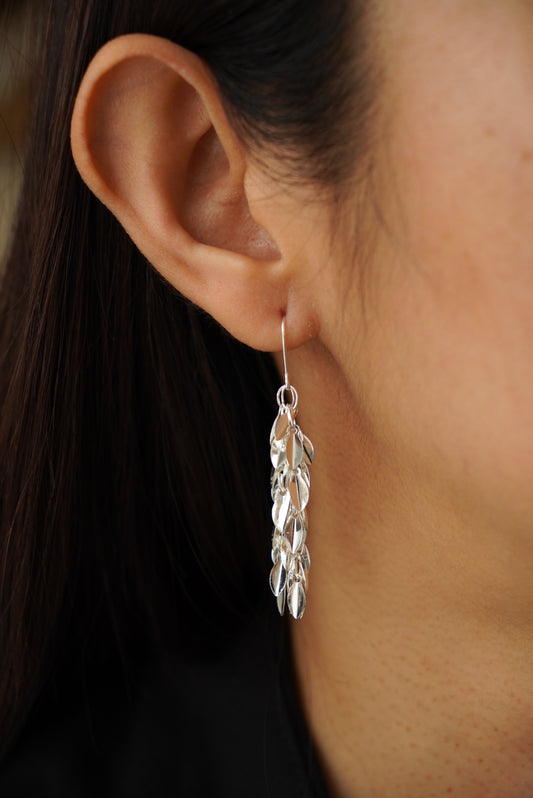Aurey Layered Leaves Earrings