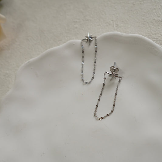 Wishing Star Chain Earing