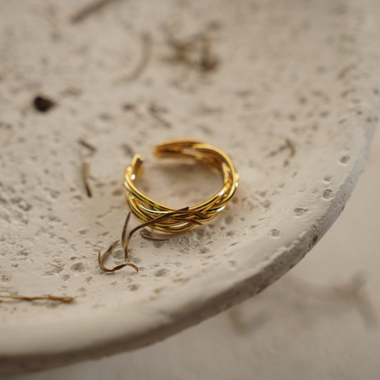 Vila Adjustable Layered Ring