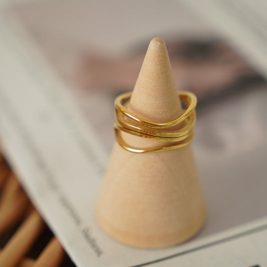 Jin Line Layer Ring