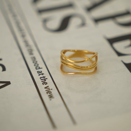 Jin Line Layer Ring